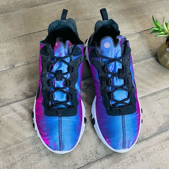 Nike React Element 55 PREMIUM Sunset Purple Running Shoes Women’s Size 10 - Picture 2 of 6